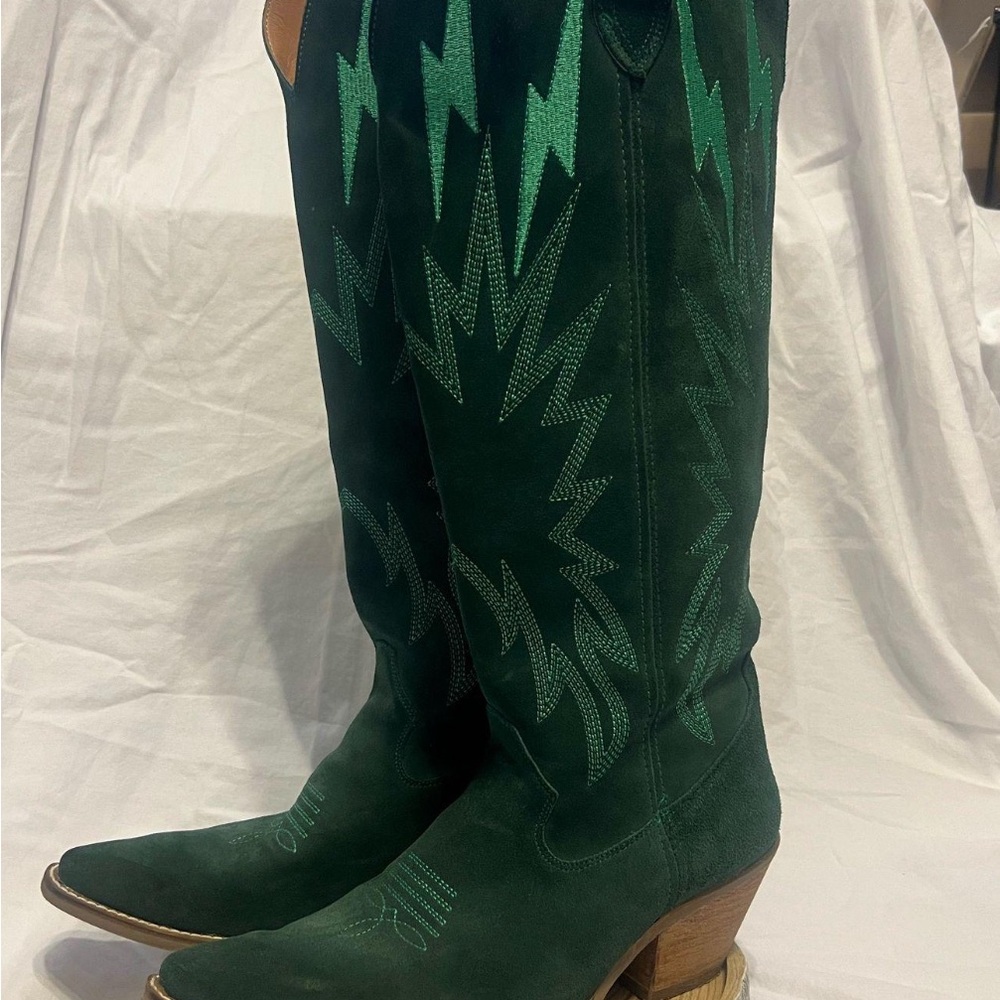 Dingo Thunder Road Green Cowboy Boots